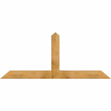 Ekena Millwork Portland Rough Sawn Timber Gable Bracket, Western Red Cedar, 84"W x 35"H x 6"D x 6"F, 10/12 Pitch GBW084X35X0606POR00RWR